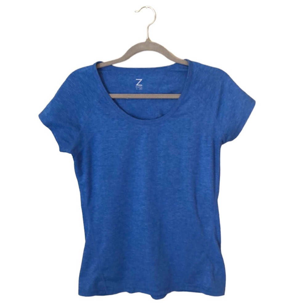 Z by Zella Blue Scoop Neck Short Sleeve Athletic T-Shirt Top Medium